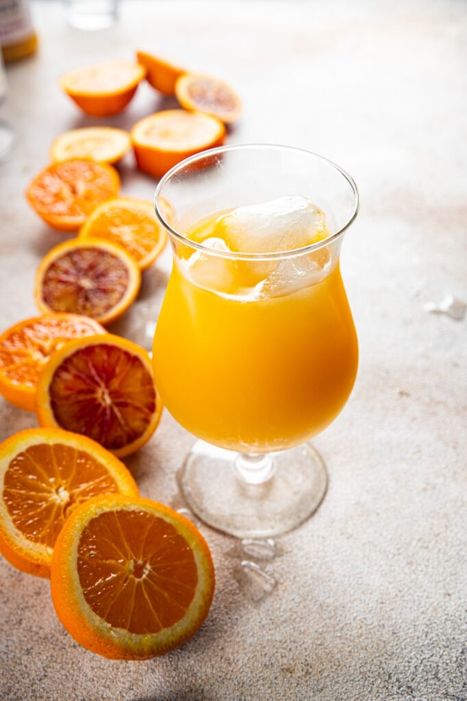 cocktail Orange juice natural juice drink fresh appetizer meal food snack on the table copy space